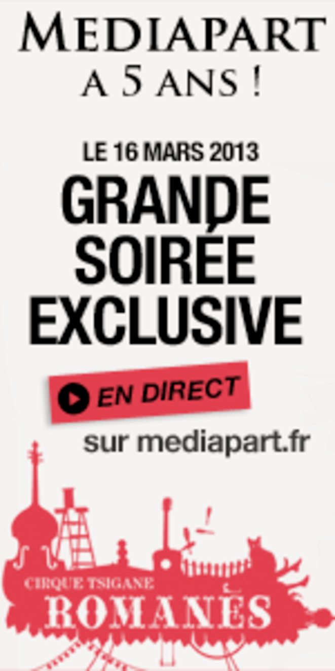 Samedi 20h30, en direct sur Mediapart, le Cirque Romanès fête nos cinq ans